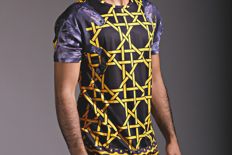 Men Geometric Tshirts